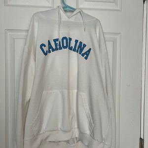 Women's Lightweight Carolina (UNC) White Hoodie. Size M.
